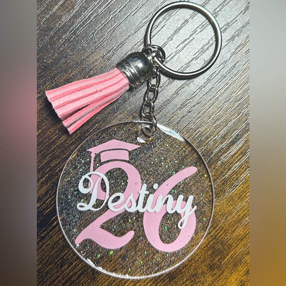 Custom Graduation Senior Keychain with Tassel